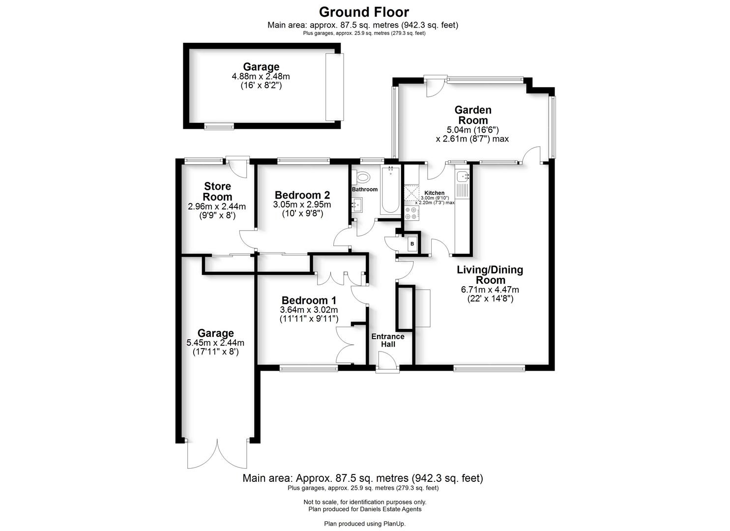 Floorplan for Swans Close, St. Albans