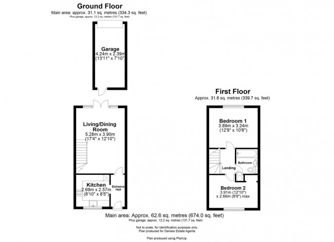 Floorplan for Aldbury Close, St. Albans