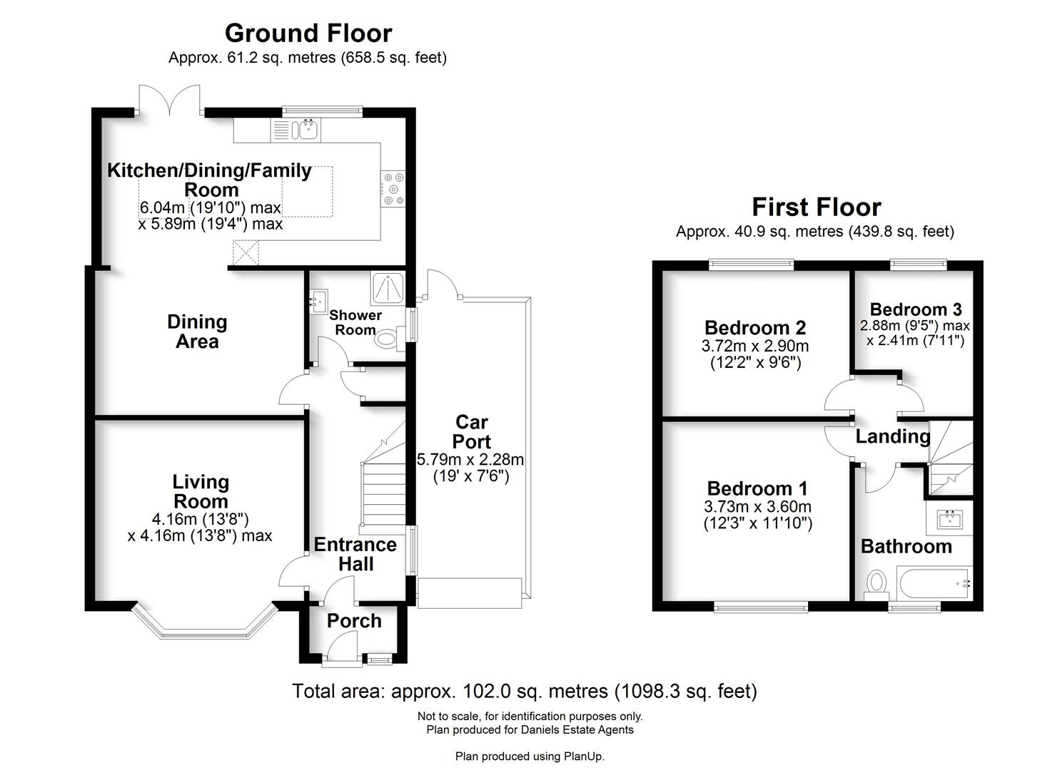 Floorplan for Chiswell Green Lane, St. Albans