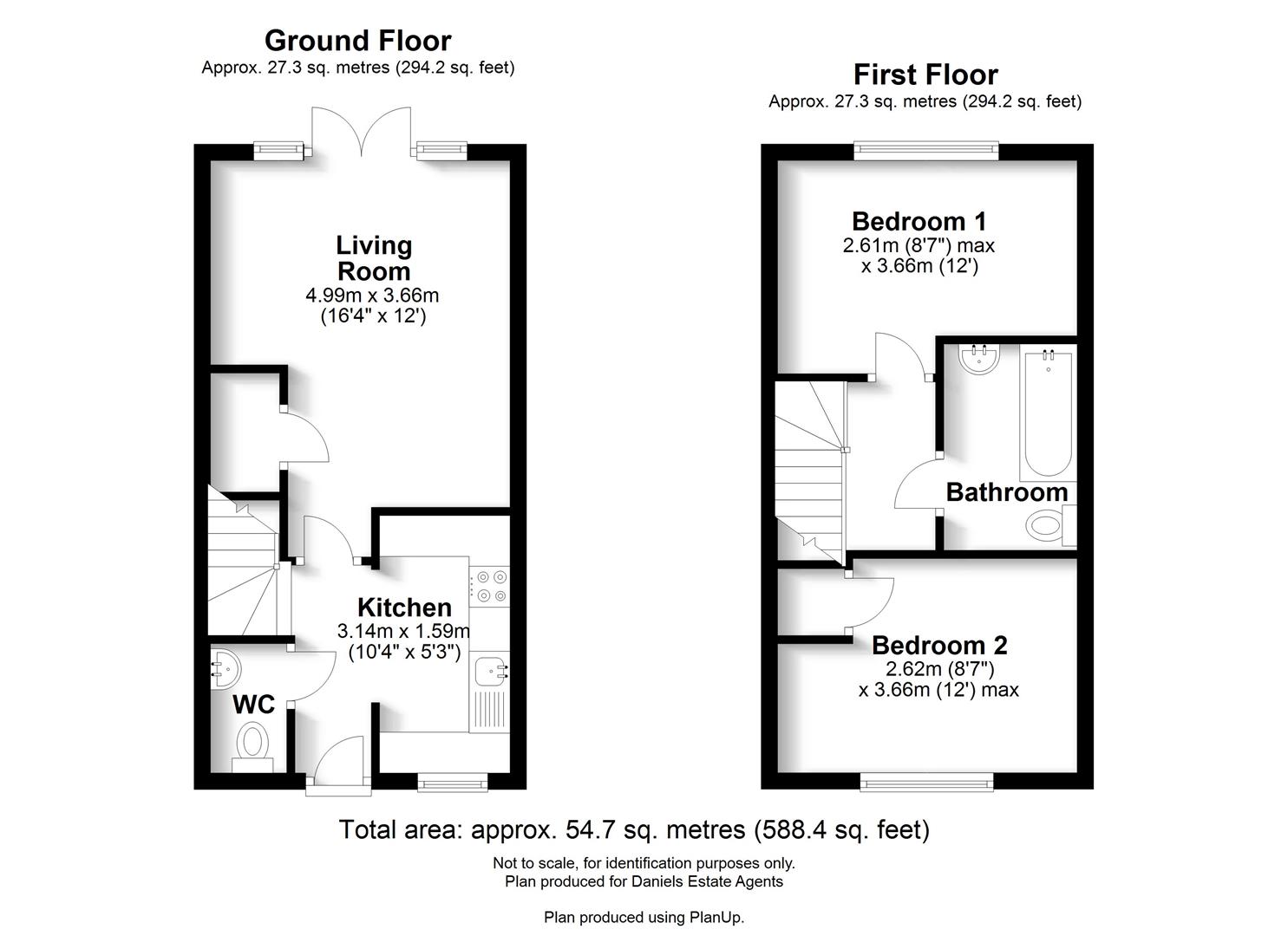 Floorplan for Tillage Close, Tyttenhanger, St. Albans