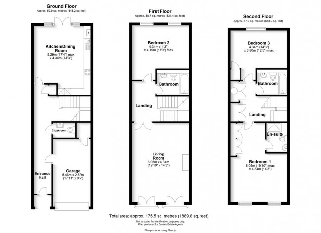 Floorplan for Azalea Close, London Colney