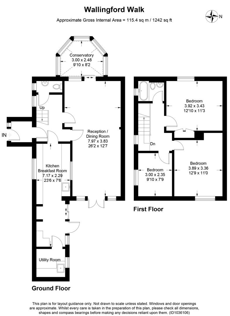 Floorplan for Wallingford Walk, St Albans