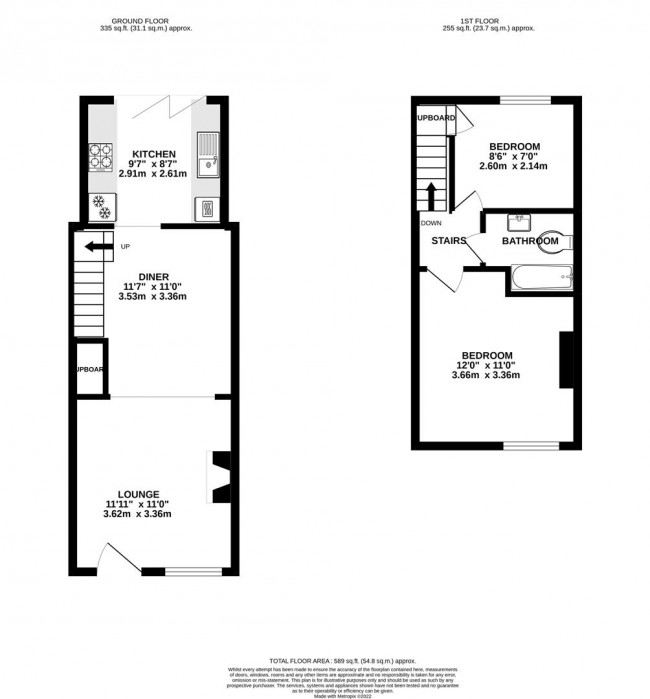 Floorplan for Dalton Street, St. Albans