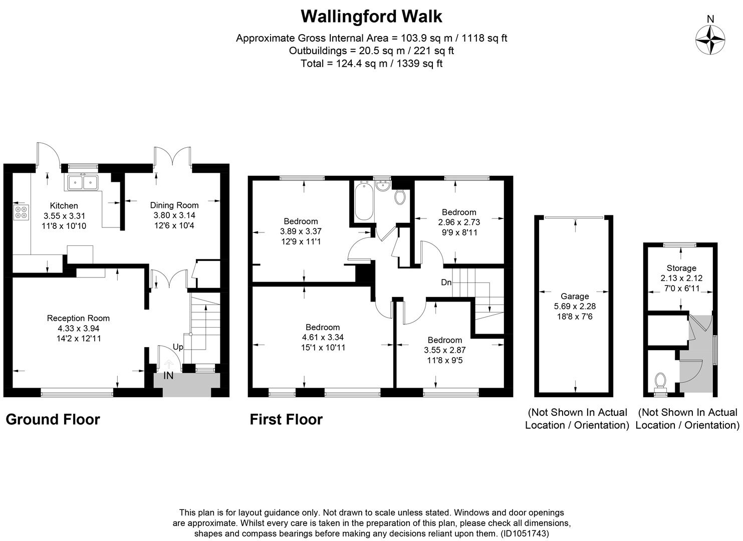 Floorplan for Wallingford Walk, St. Albans