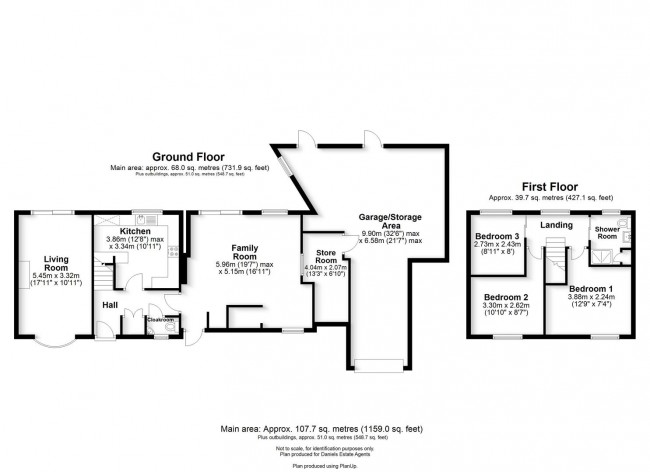 Floorplan for Cottonmill Lane, St. Albans