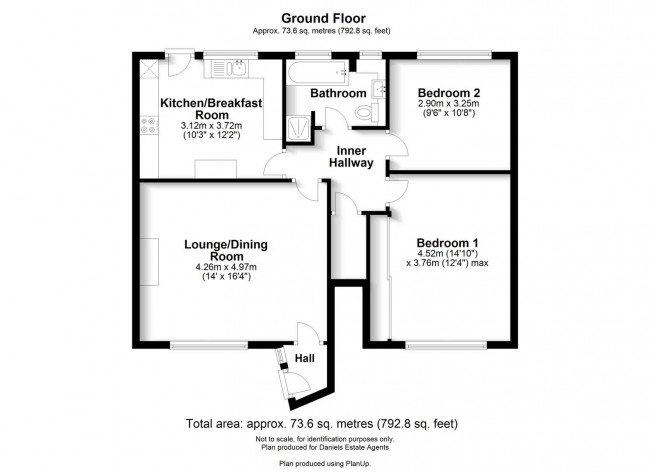 Floorplan for Charmouth Road, St. Albans