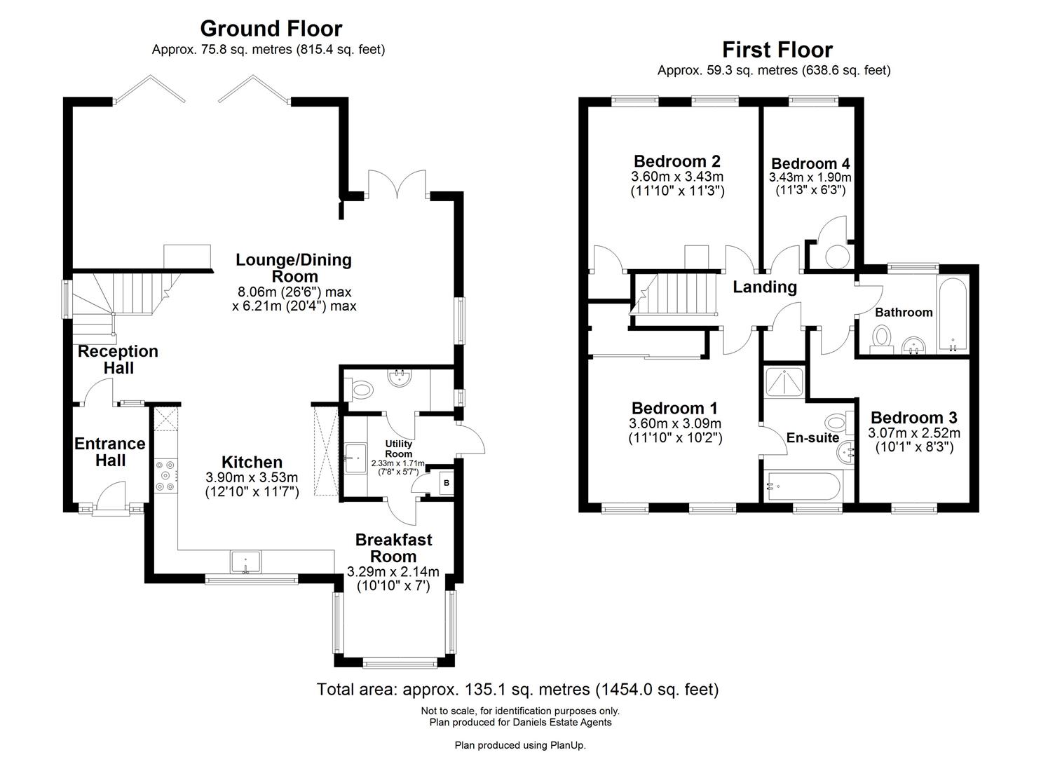 Floorplan for St. Albans Road, Sandridge, St. Albans