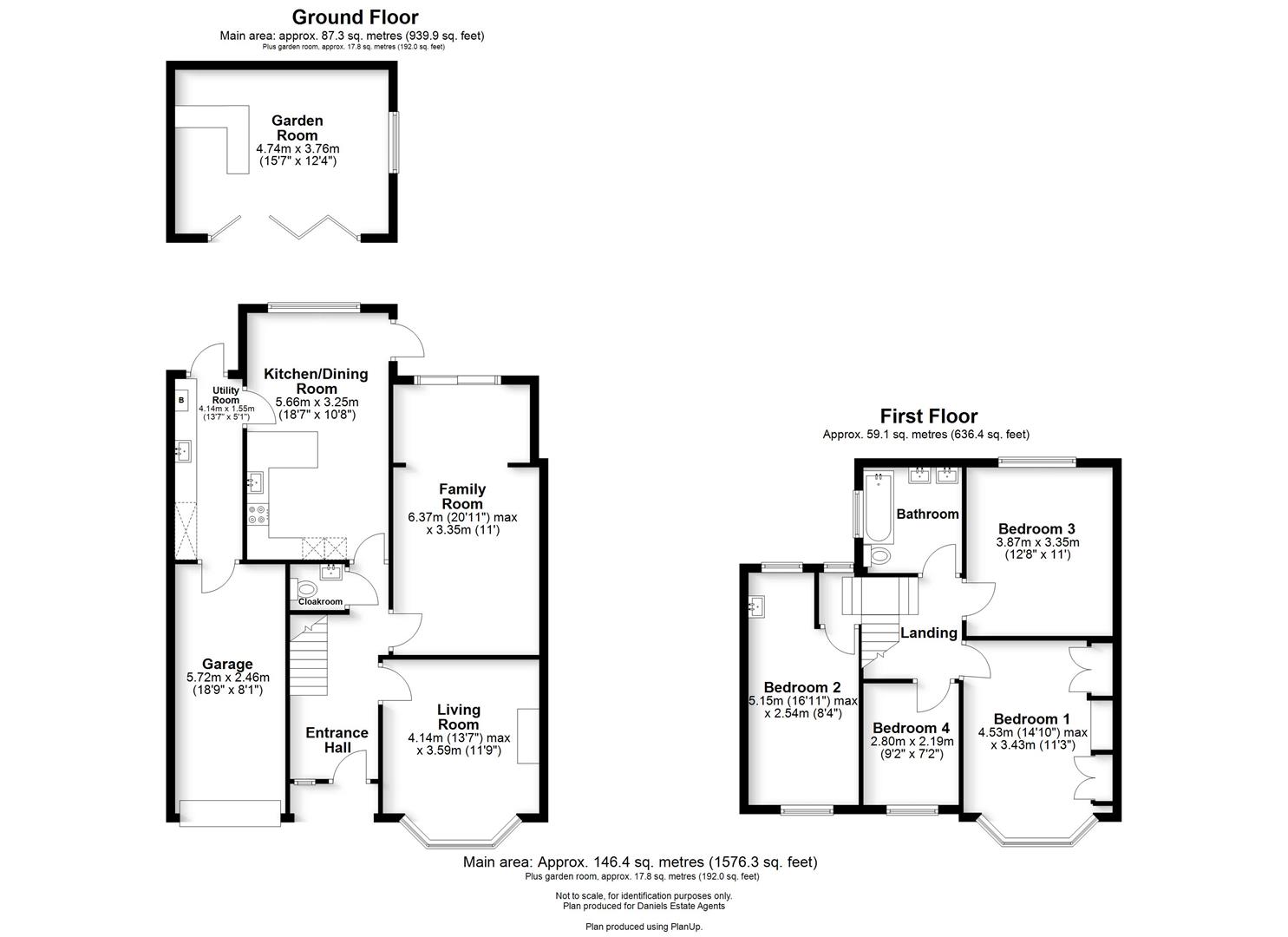 Floorplan for Woodland Drive, St. Albans