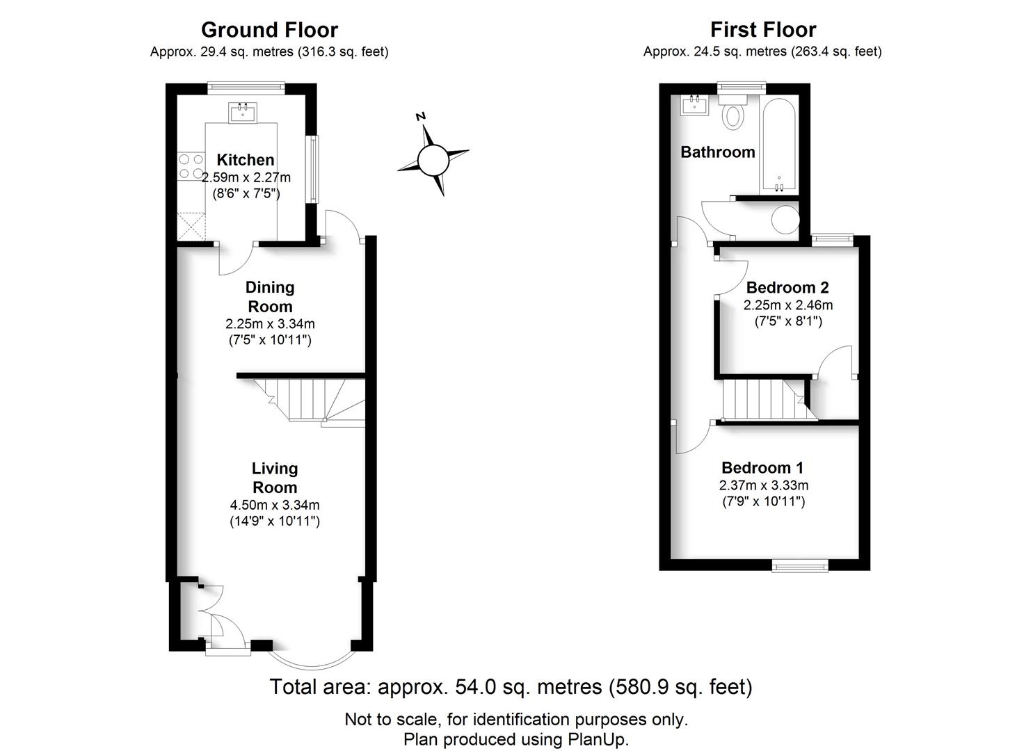 Floorplan for Old London Road, St Albans