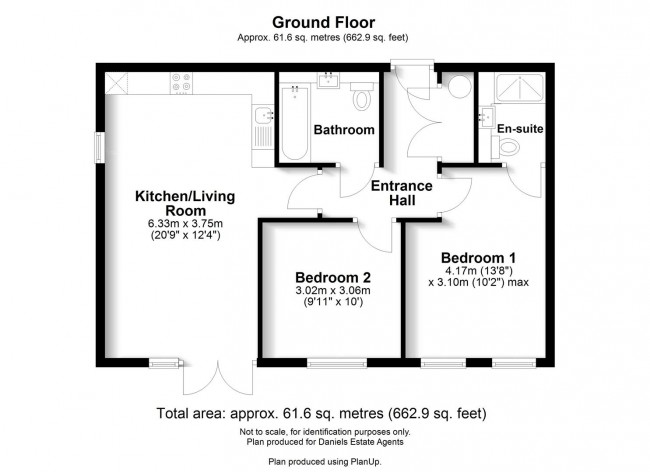 Floorplan for Hedley Road, St. Albans