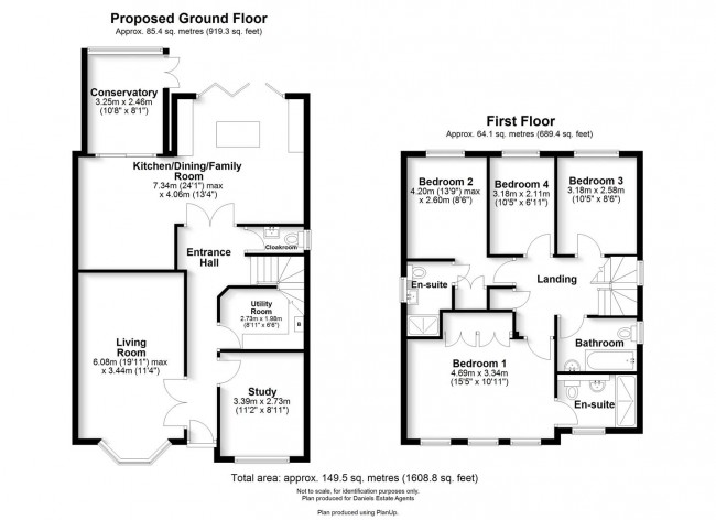 Floorplan for Marconi Way, St. Albans