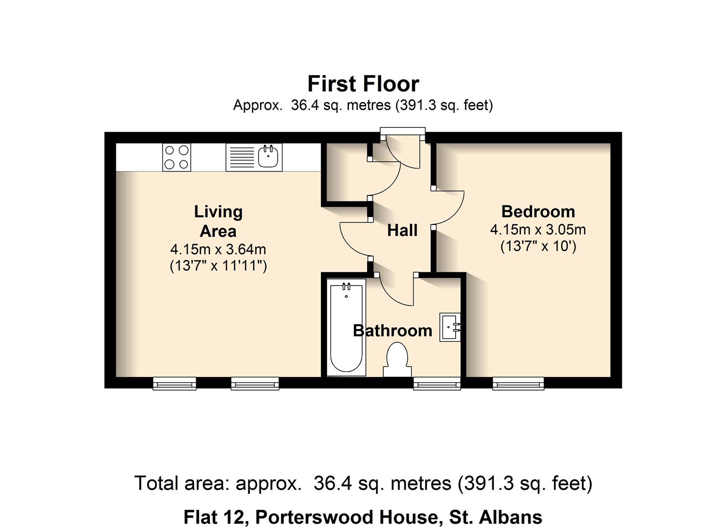 Floorplan for Porters Wood, St Albans