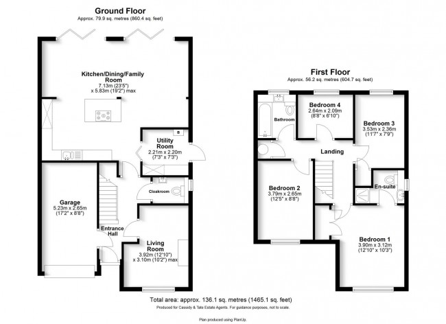 Floorplan for Grafton Close, St. Albans