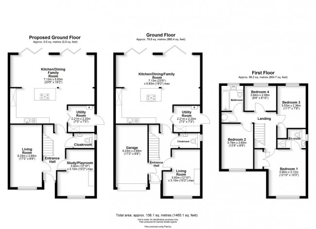 Floorplan for Grafton Close, St. Albans