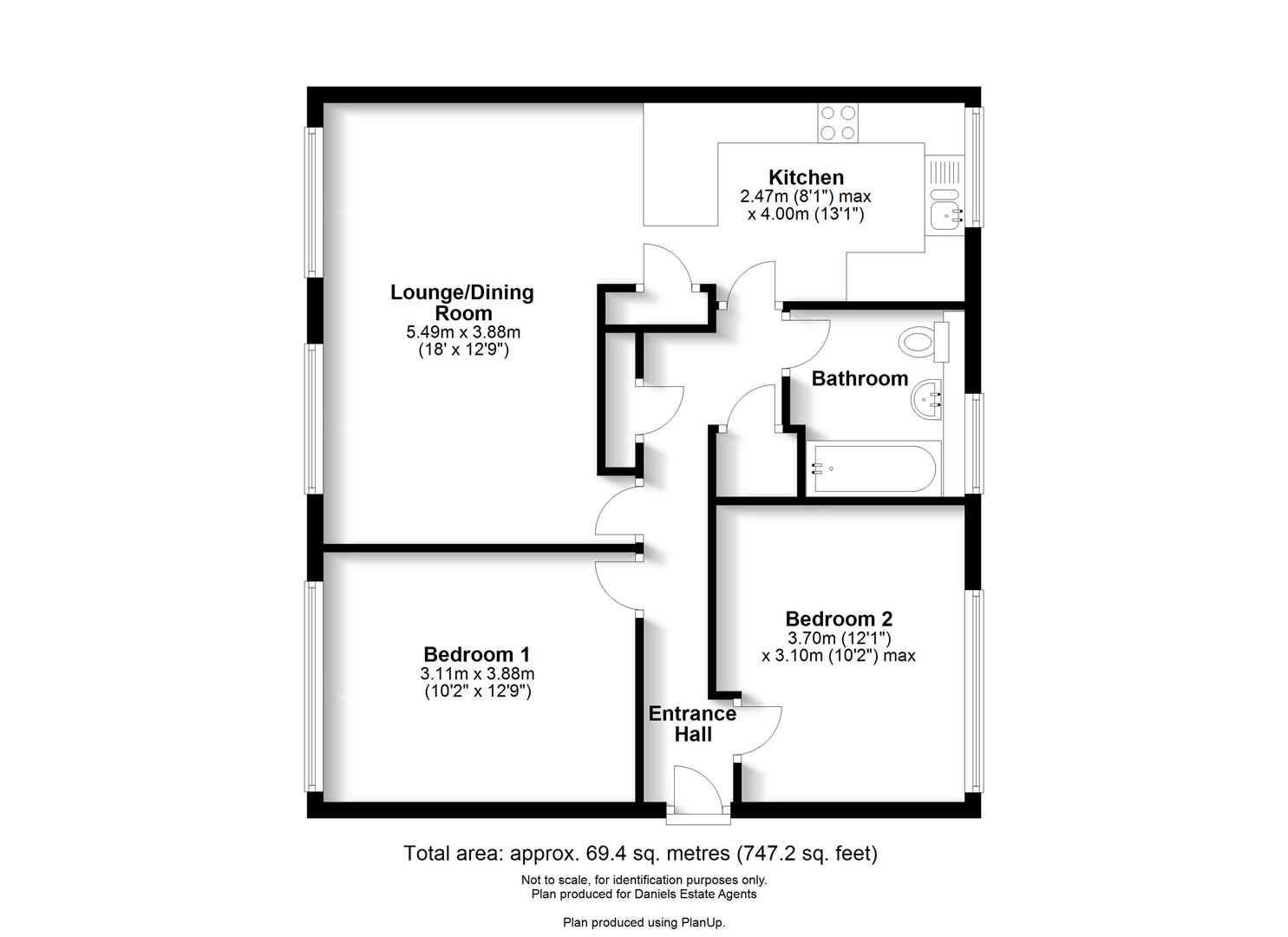 Floorplan for Chiltern Road, St. Albans