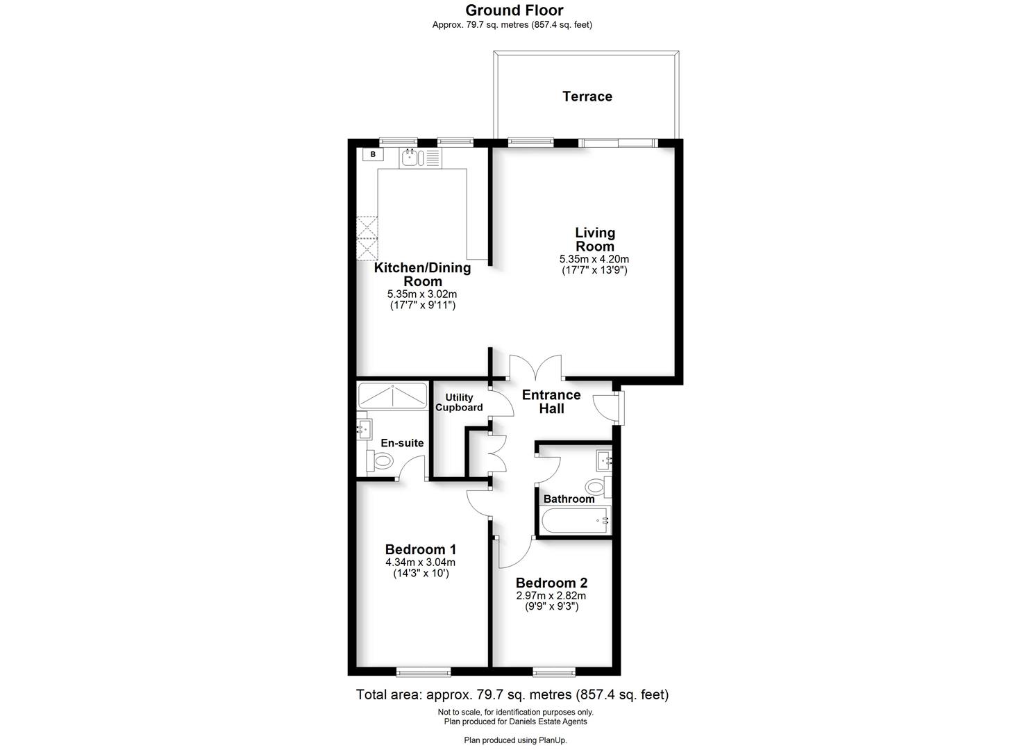 Floorplan for Birklands Park, London Road, St. Albans