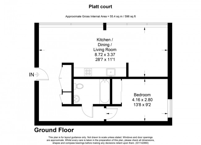 Floorplan for Hatfield Road, St. Albans