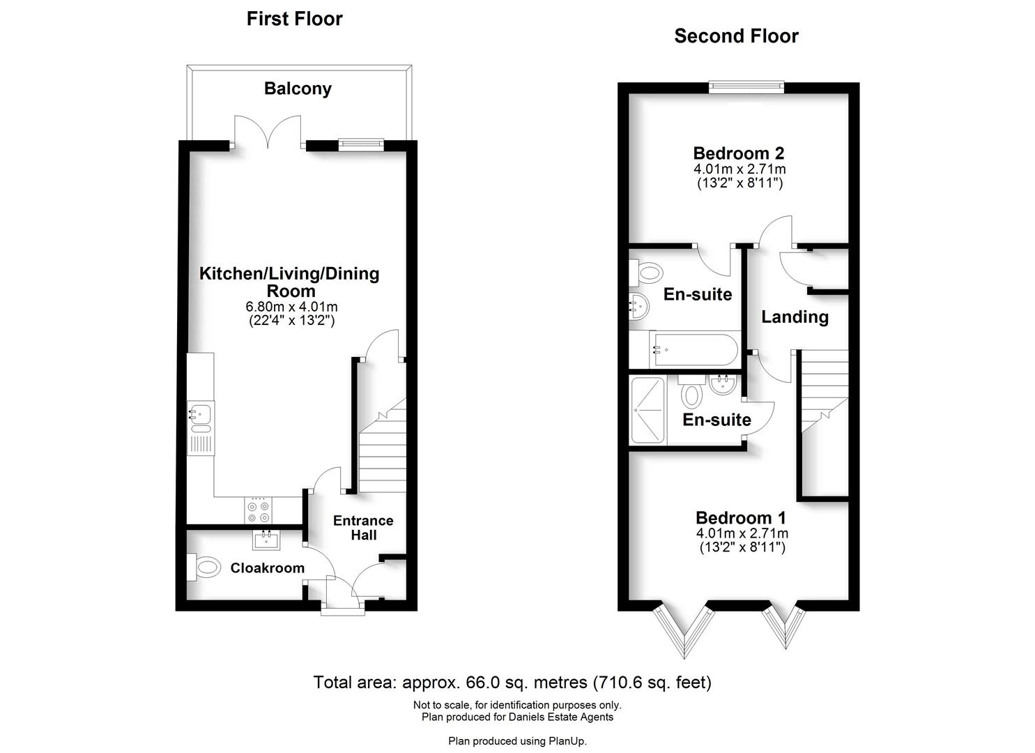 Floorplan for Montague Close, St Albans