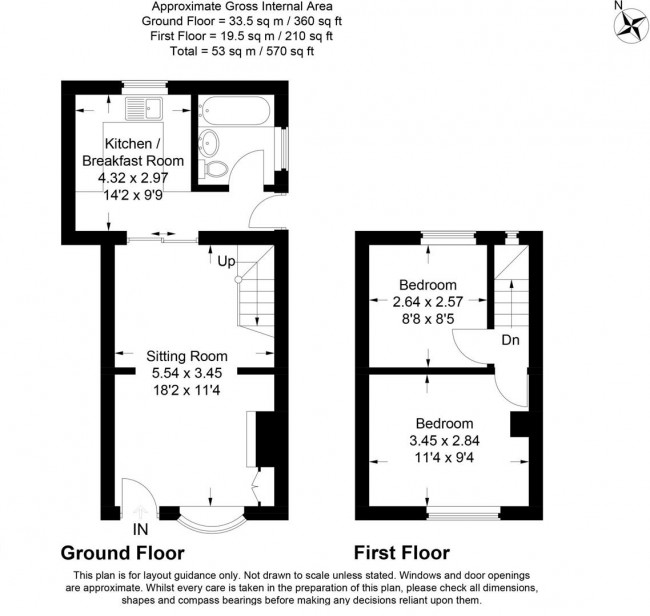 Floorplan for Front Street, Slip End, Luton