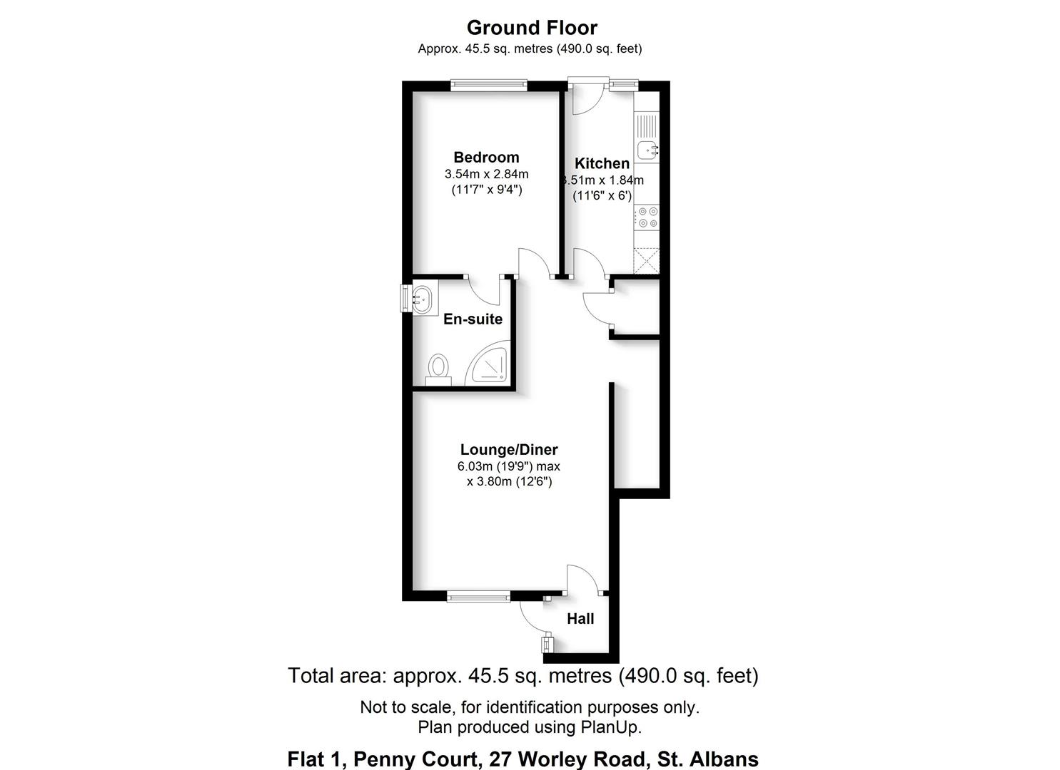 Floorplan for Penny Court, Worley Road, St Albans