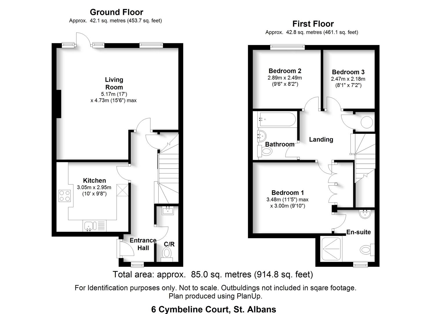 Floorplan for Mount Pleasant, St. Albans