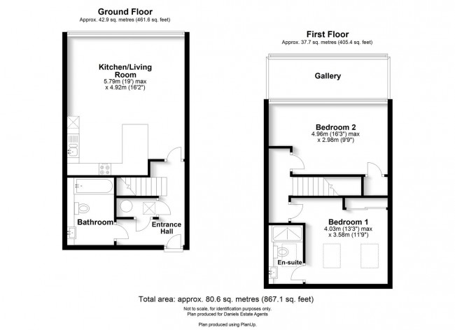 Floorplan for Sutton Road, St. Albans